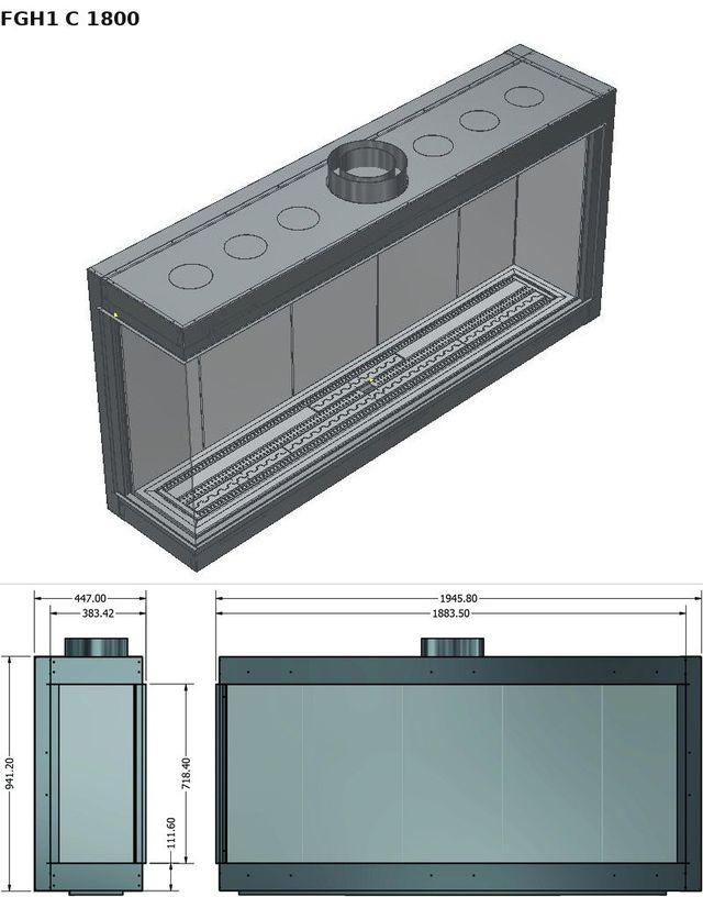 FGH1 C 1800 — render 3D y medidas