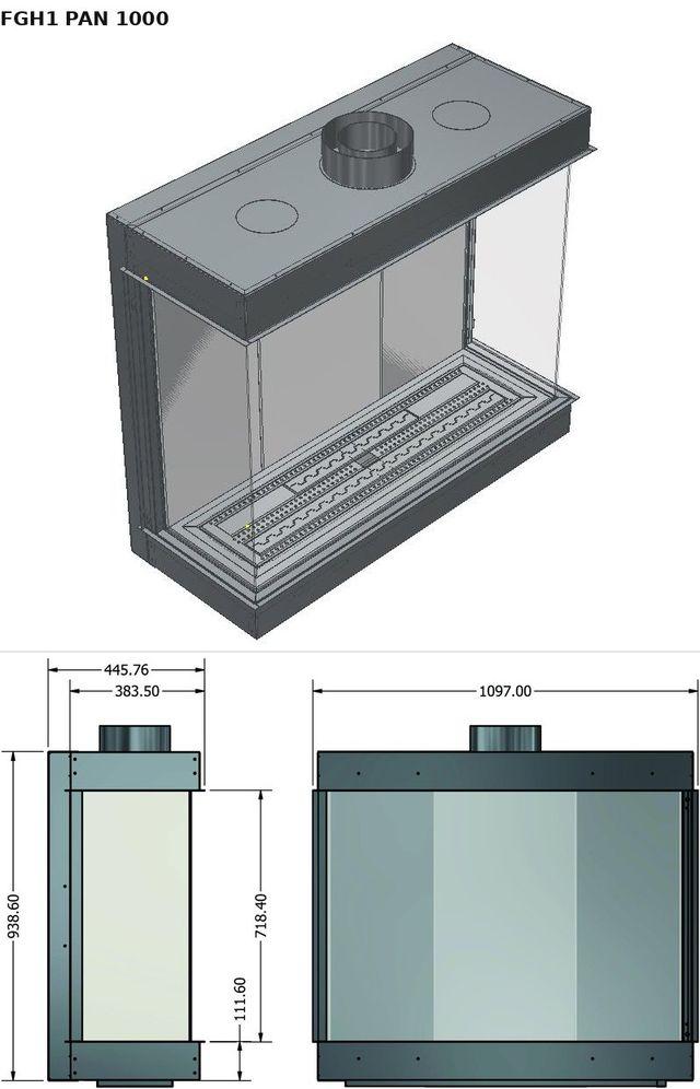 FGH1 PAN 1000 — render 3D y medidas