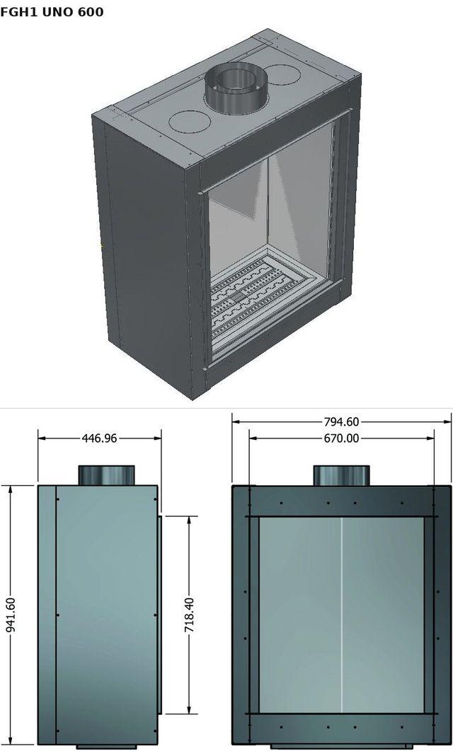 FGH1 UNO 600 — render 3D y medidas